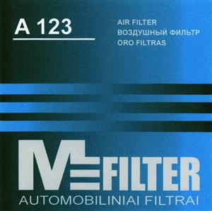 A 123 AIR FILTER ВОЗДУШНЫЙ ФИЛЬТР ORO FILTARS M FILTER AUTOMOBILINIAI FILTRAI - לוגו סימן מסחר רשום