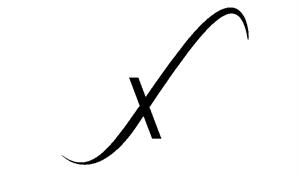 X - לוגו סימן מסחר רשום