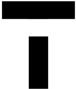 T - לוגו סימן מסחר רשום