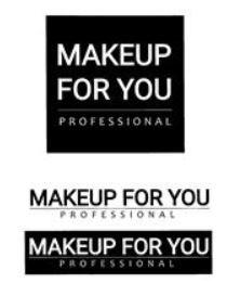 MAKEUP FOR YOU PROFESSIONAL - לוגו סימן מסחר