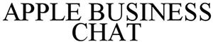 APPLE BUSINESS CHAT - לוגו סימן מסחר רשום
