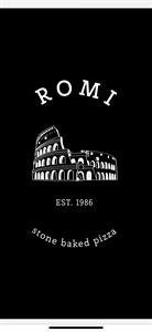 ROMI stone baked pizza EST.1986 - לוגו סימן מסחר