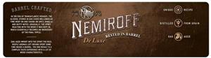 NEMIROFF De Luxe RESTED IN BARREL - לוגו סימן מסחר רשום
