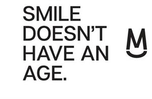 SMILE DOESN'T HAVE AN AGE. M - לוגו סימן מסחר רשום