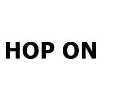 HOP ON - לוגו סימן מסחר רשום