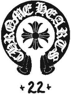CHROME HEARTS + 22 + - לוגו סימן מסחר רשום