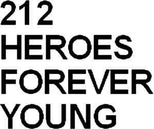 212 HEROES FOREVER YOUNG - לוגו סימן מסחר רשום