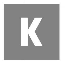 K - לוגו סימן מסחר רשום
