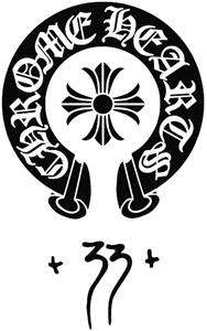 CHROME HEARTS + 33 + - לוגו סימן מסחר רשום