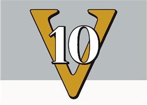 V10 - לוגו סימן מסחר רשום