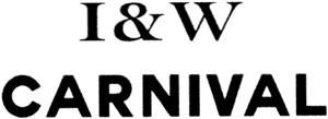 I&W CARNIVAL - לוגו סימן מסחר רשום