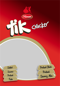 Minuet tik cracker Salted Sesame Pretzel Fish Pretzel Stick Pretzel Savory Mix - לוגו סימן מסחר רשום