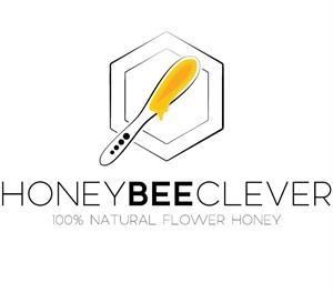HONEYBEECLEVER 100% NATURAL FLOWER HONEY - לוגו סימן מסחר רשום