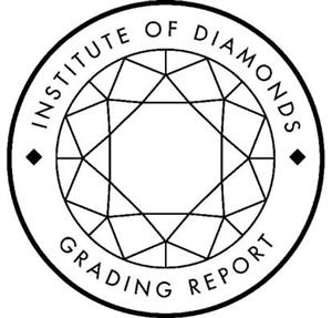 INSTITUTE OF DIAMONDS GRADING REPORT - לוגו סימן מסחר רשום