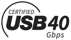 CERTIFIED USB 40 GBPS - לוגו סימן מסחר רשום
