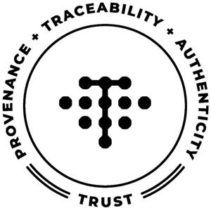 PROVENANCE + TRACEABILITY + AUTHENTICITY TRUST - לוגו סימן מסחר רשום