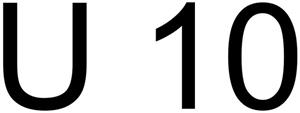 U 10 - לוגו סימן מסחר רשום