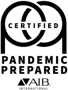 CERTIFIED PANDEMIC PREPARED AIB INTERNATIONAL - לוגו סימן מסחר
