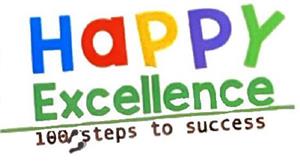 Happy  Excellence 100 steps to success - לוגו סימן מסחר רשום