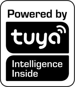 Powered by Tuya Intelligence Inside - לוגו סימן מסחר רשום
