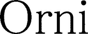 Orni - לוגו סימן מסחר רשום