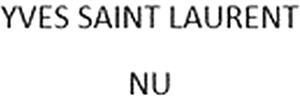 YVES SAINT LAURENT NU - לוגו סימן מסחר רשום
