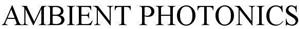 AMBIENT PHOTONICS - לוגו סימן מסחר רשום