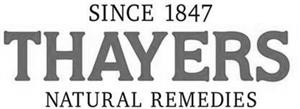 THAYERS NATURAL REMEDIES SINCE 1847 - לוגו סימן מסחר רשום