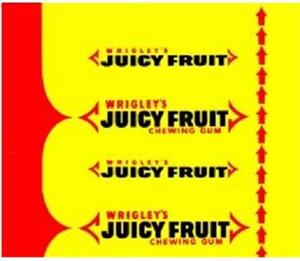 WRIGLEY'S JUICY FRUIT Chewing gum - לוגו סימן מסחר רשום