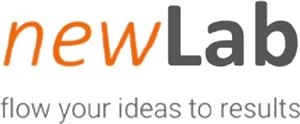 newLab flow ideas to results - לוגו סימן מסחר רשום