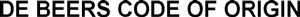 DE BEERS CODE OF ORIGIN - לוגו סימן מסחר רשום