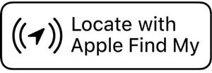 Locate with Apple Find My - לוגו סימן מסחר רשום
