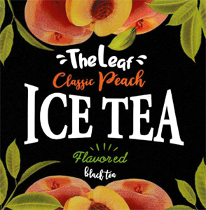 The Leaf Classic Peach ICE TEA Flavored Black tea - לוגו סימן מסחר רשום
