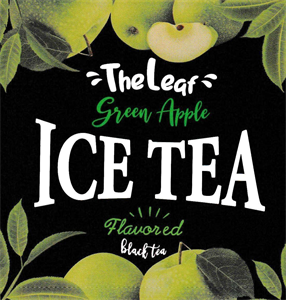The Leaf Green Apple ICE TEA Flavored Black tea - לוגו סימן מסחר רשום