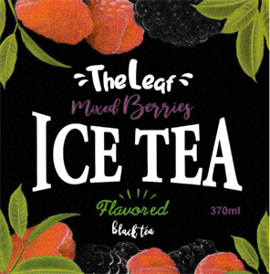 The Leaf Mixed Berries ICE TEA Flavored Black tea - לוגו סימן מסחר רשום