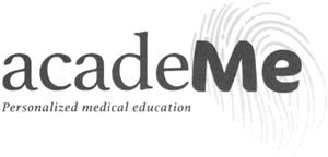 acadeMe Personalized medical education - לוגו סימן מסחר רשום