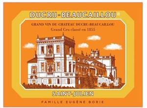 DUCRU-BEAUCAILLOU GRAND VIN DU CHATEAU DUCRU-BEAUCAILLOU Grand Cru classé en 1855 SAINT-JULIEN FAMILLE EUGèNE BORIE - לוגו סימן מסחר רשום