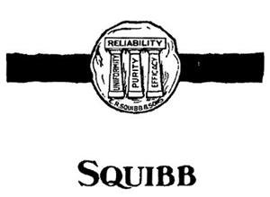 SQUIBB reliability uniformity purity efficacy - לוגו סימן מסחר
