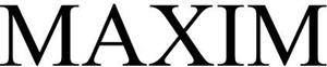 MAXIM - לוגו סימן מסחר רשום