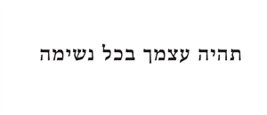 תהיה עצמך בכל נשימה - לוגו סימן מסחר