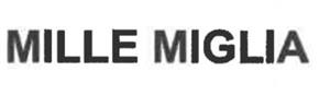 MILLE MIGLIA - לוגו סימן מסחר רשום