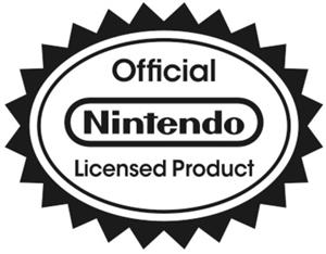 Official Nintendo Licensed Product - לוגו סימן מסחר רשום