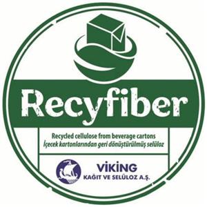 Recyfiber viking kağıt ve selüloz a. ş. Recycled cellulose from beverage cartons İçecek kartonlarından geri dönüştürülmüş selüloz - לוגו סימן מסחר רשום