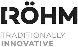 RÖHM TRADITIONALLY INNOVATIVE - לוגו סימן מסחר רשום