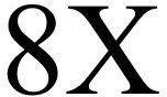 8X - לוגו סימן מסחר רשום