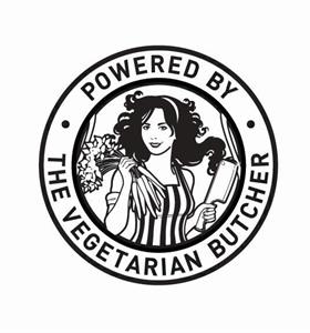 POWERED BY THE VEGETARIAN BUTCHER - לוגו סימן מסחר רשום