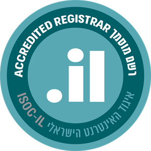 רשם מוסמך איגוד האינטרנט הישראלי - לוגו סימן מסחר רשום