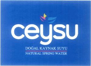 ceysu CEYSU DOĞAL KAYNAK SUYU NATURAL SPRING WATER - לוגו סימן מסחר רשום