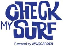 CHECK MY SURF Powered by WAVEGARDEN - לוגו סימן מסחר רשום