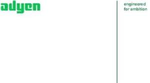 adyen engineered for ambition - לוגו סימן מסחר רשום